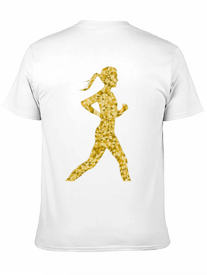 Golden Runner Graphic T-Shirt