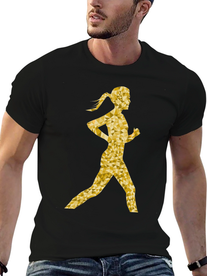 Golden Runner Graphic T-Shirt