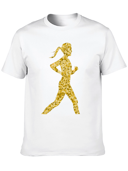 Golden Runner Graphic T-Shirt