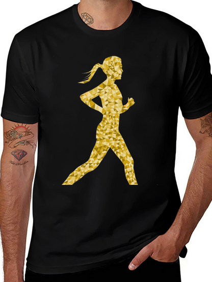 Golden Runner Graphic T-Shirt