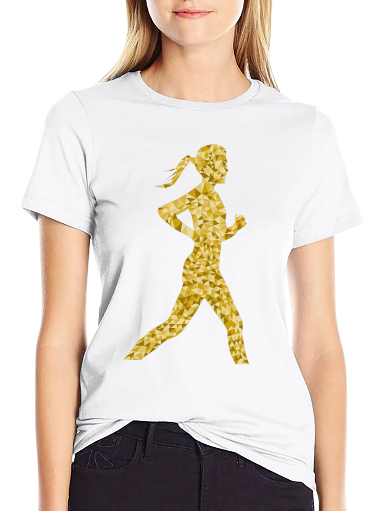 Golden Runner Graphic T-Shirt