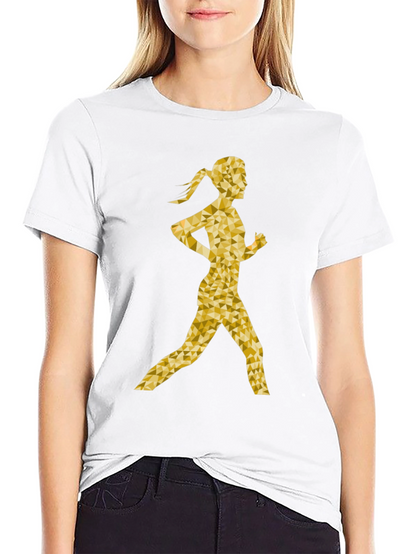 Golden Runner Graphic T-Shirt