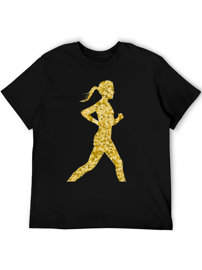 Golden Runner Graphic T-Shirt