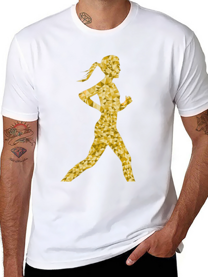 Golden Runner Graphic T-Shirt