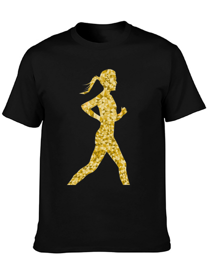 Golden Runner Graphic T-Shirt
