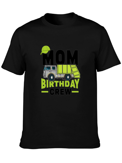 Mom Birthday Crew Garbage Truck T-Shirt
