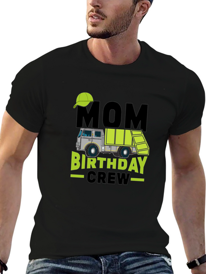 Mom Birthday Crew Garbage Truck T-Shirt