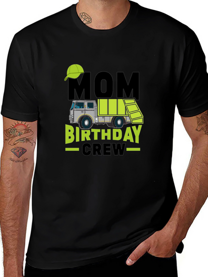 Mom Birthday Crew Garbage Truck T-Shirt