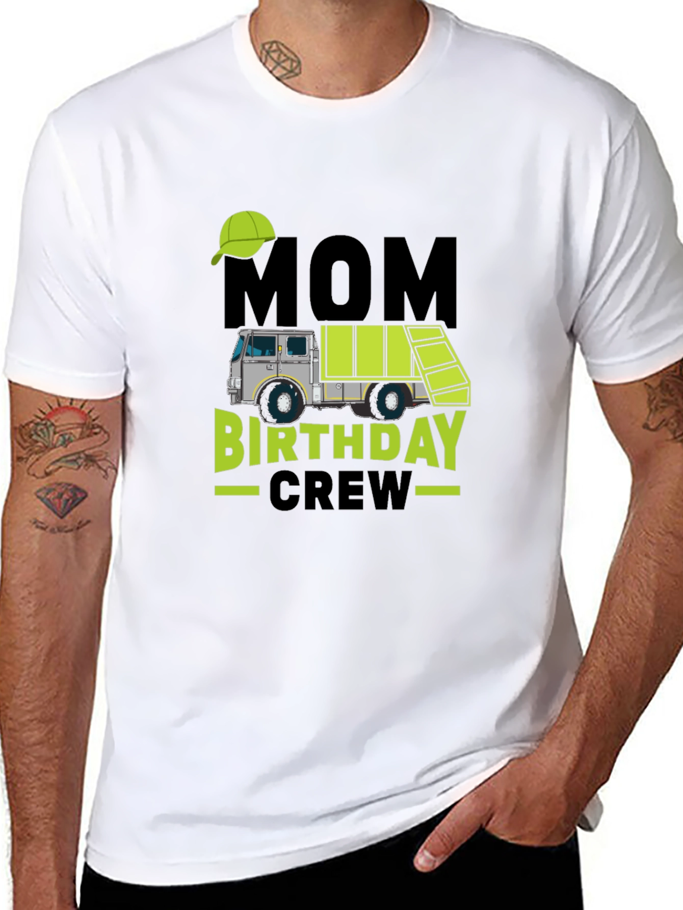 Mom Birthday Crew Garbage Truck T-Shirt