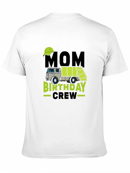 Mom Birthday Crew Garbage Truck T-Shirt