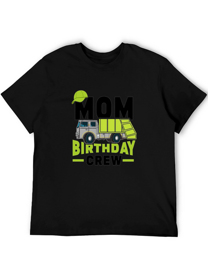 Mom Birthday Crew Garbage Truck T-Shirt