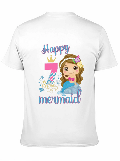 Happy Mermaid Birthday T-Shirt