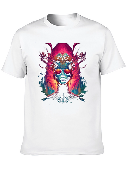 Abstract Psychedelic Art Print Tee