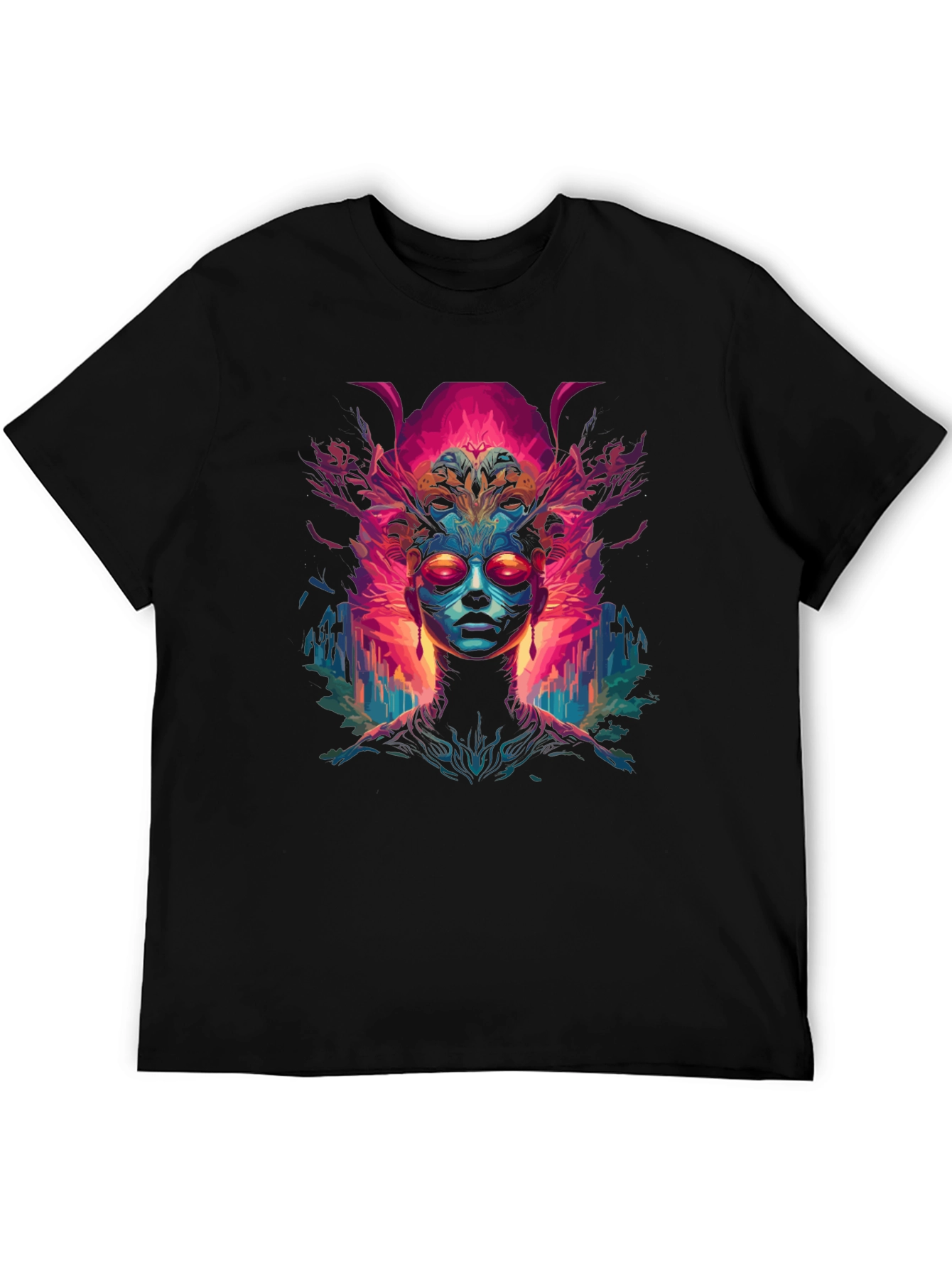 Abstract Psychedelic Art Print Tee