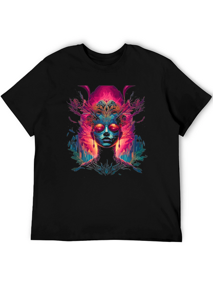 Abstract Psychedelic Art Print Tee