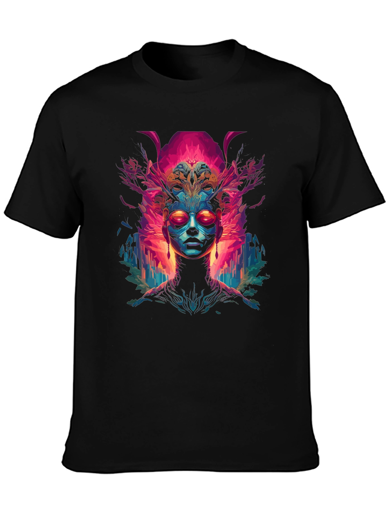 Abstract Psychedelic Art Print Tee