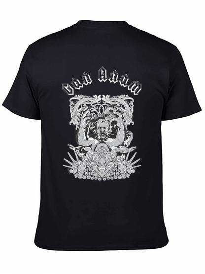 God Doom Graphic Print Black T-Shirt