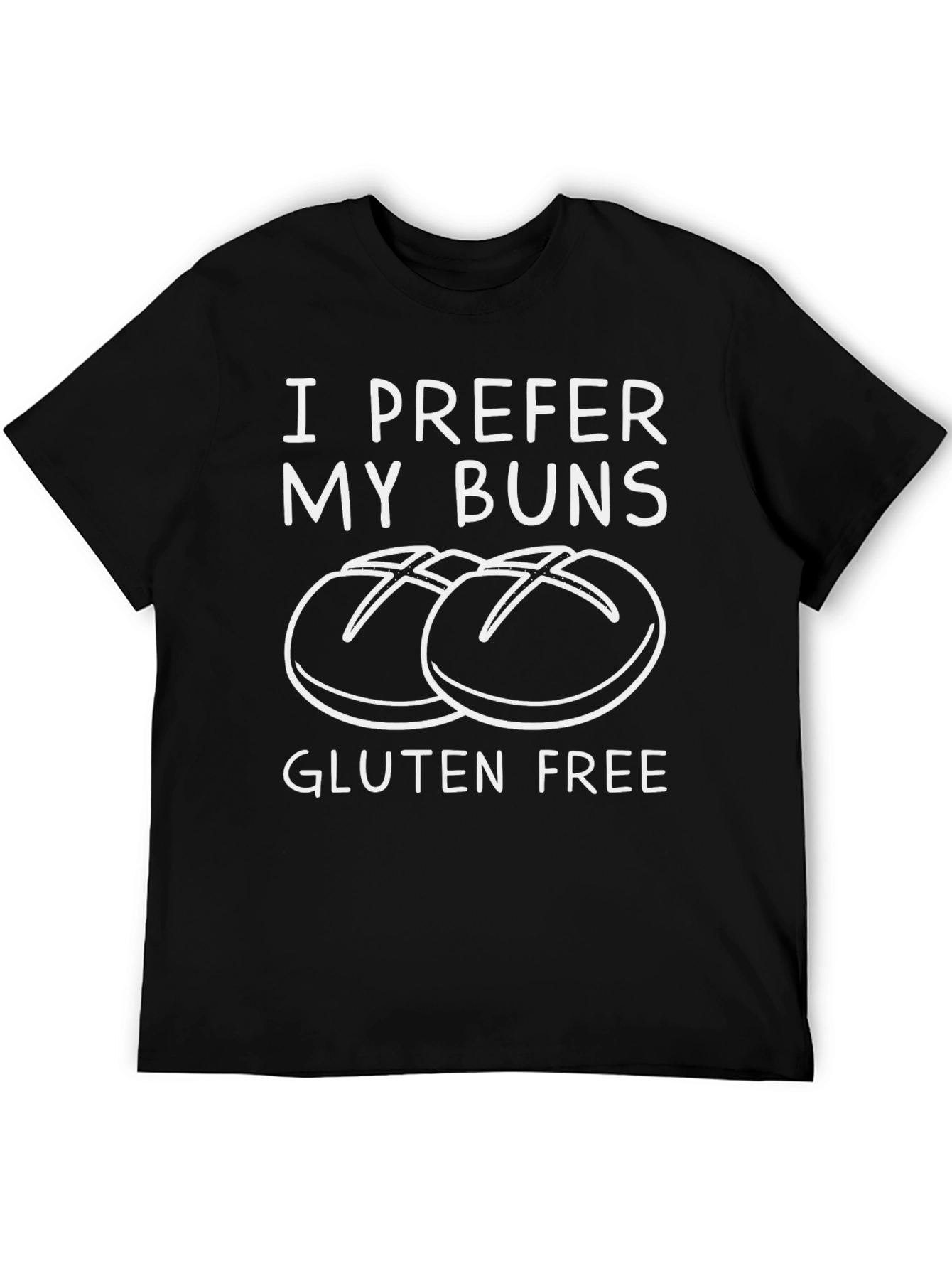 Gluten Free Buns T-Shirt - Unisex Black Tee