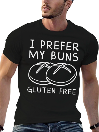 Gluten Free Buns T-Shirt - Unisex Black Tee