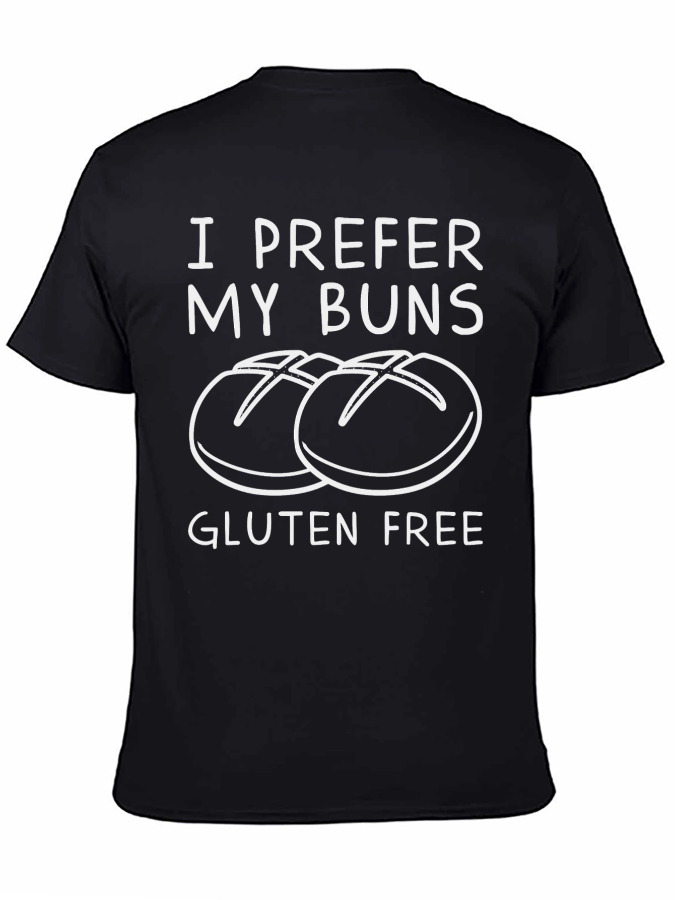 Gluten Free Buns T-Shirt - Unisex Black Tee