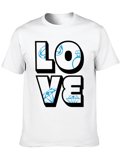 Love Diamond Graphic Tee - Stylish Unisex T-Shirt