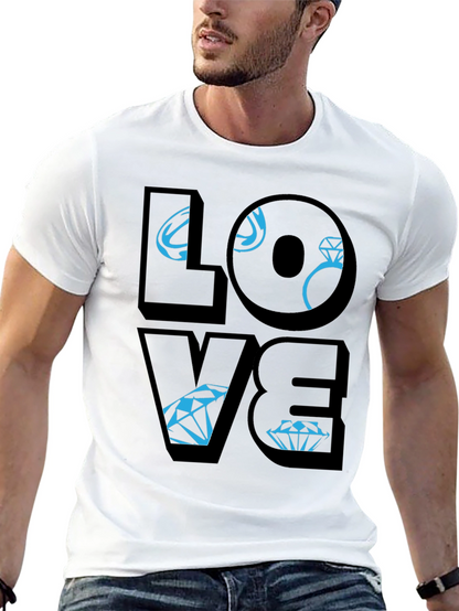 Love Diamond Graphic Tee - Stylish Unisex T-Shirt