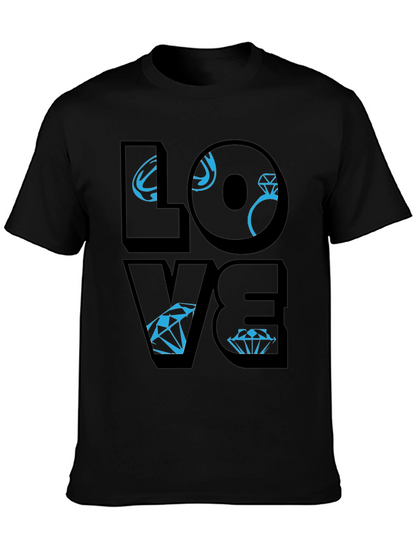 Love Diamond Graphic Tee - Stylish Unisex T-Shirt