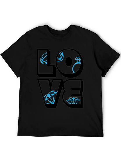 Love Diamond Graphic Tee - Stylish Unisex T-Shirt