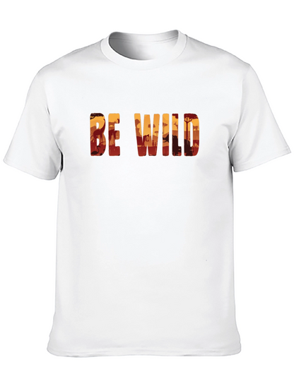 Be Wild Safari Graphic Black T-Shirt