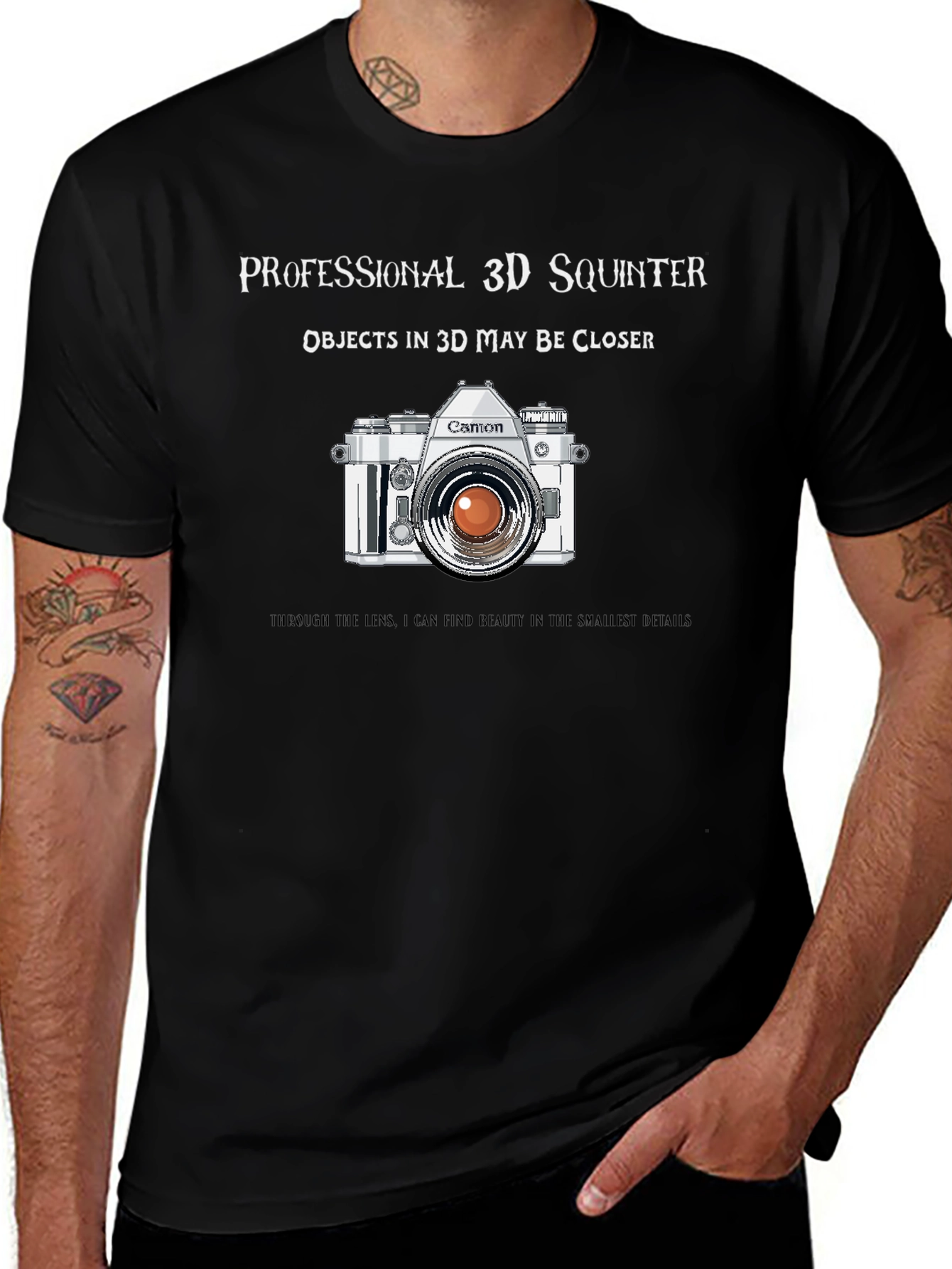 Professional 3D Squinter Camera T-Shirt