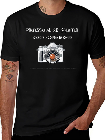 Professional 3D Squinter Camera T-Shirt
