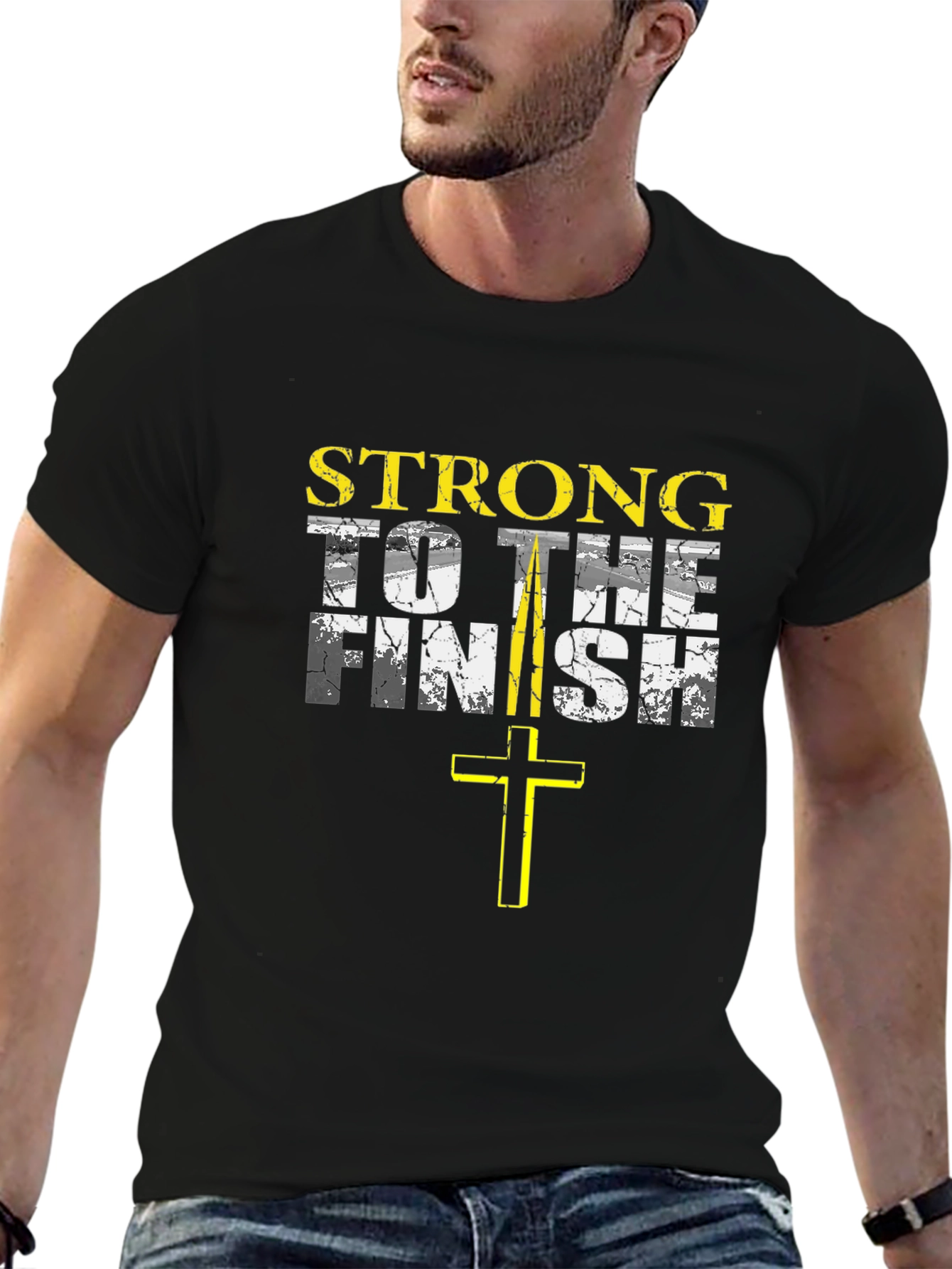 Strong to the Finish Christian T-Shirt