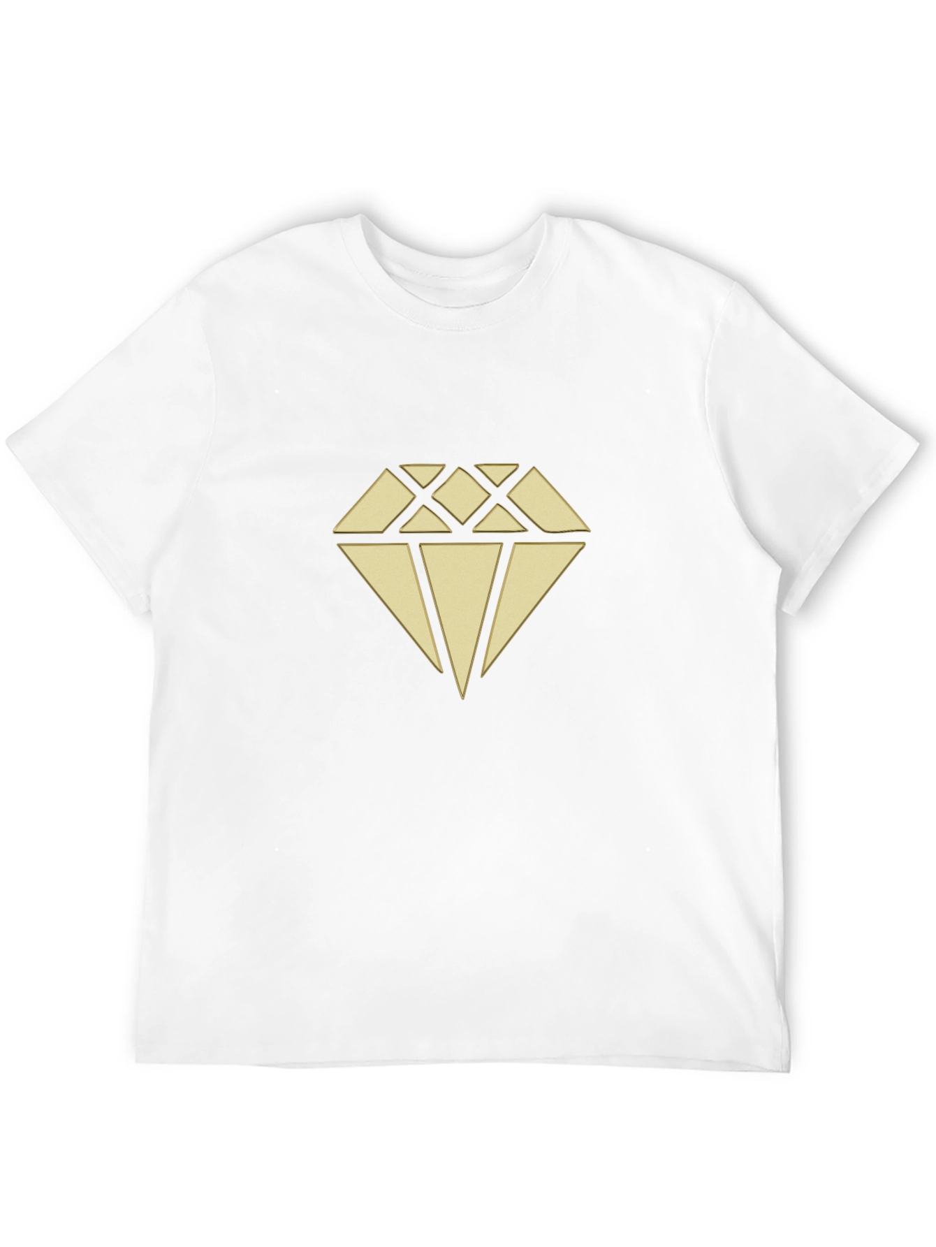 Diamond Graphic Print Black T-Shirt