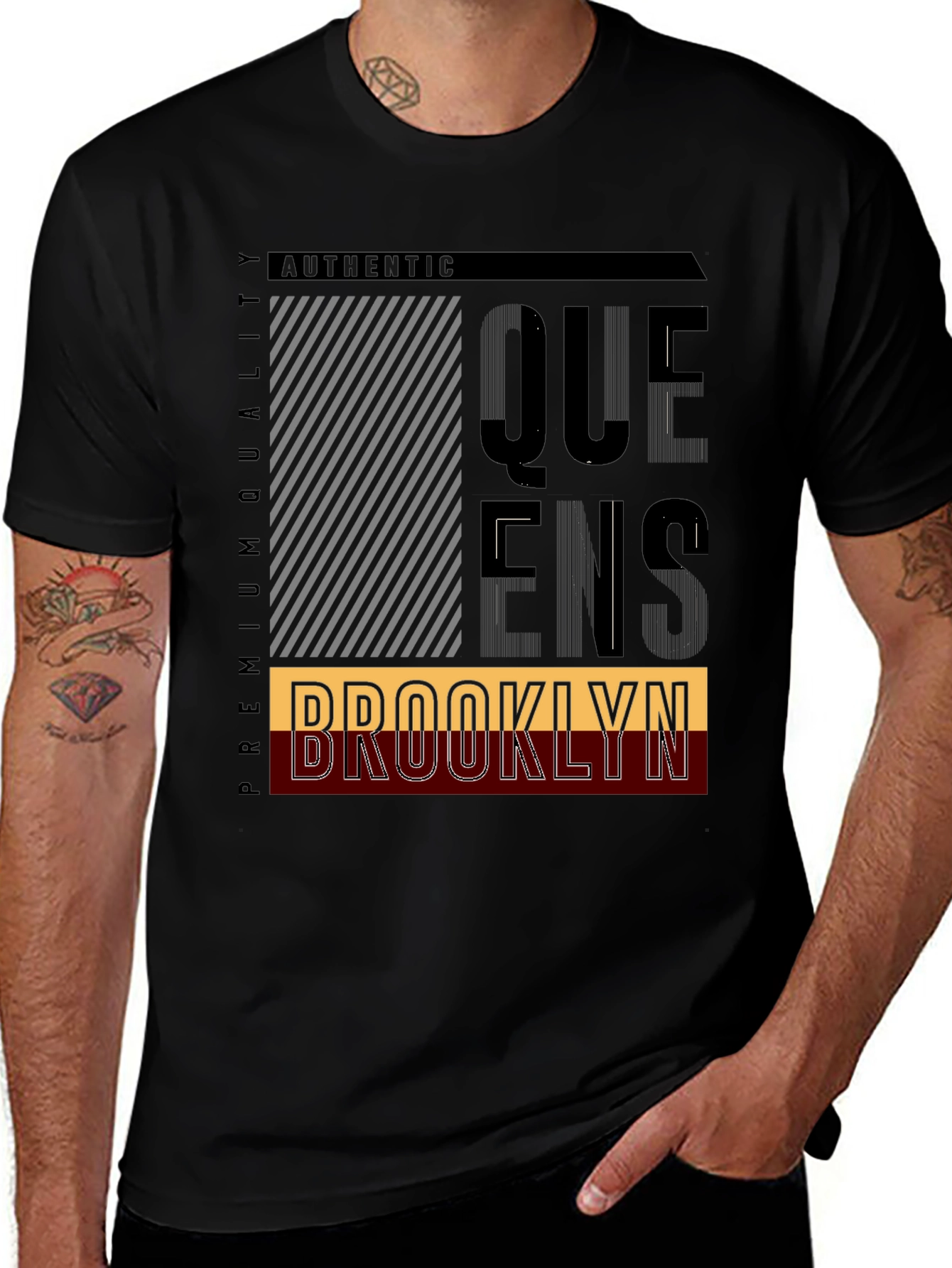 Queens & Brooklyn Graphic T-Shirt - Authentic NYC Style
