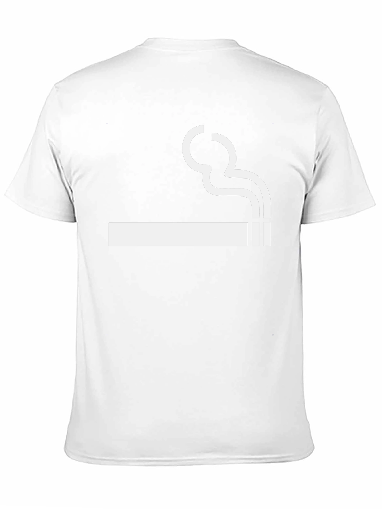 Smoking Cigarette Graphic Tee - Black
