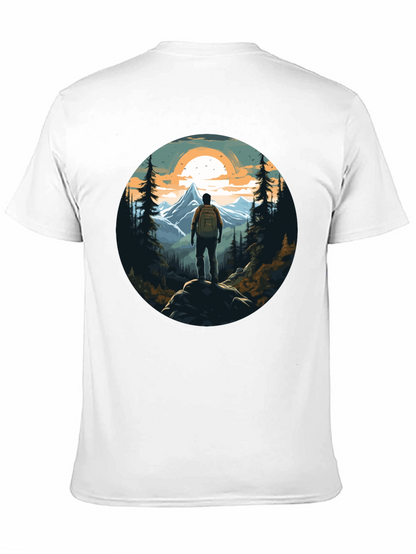Mountain Hiker Graphic Tee - Nature Adventure Shirt