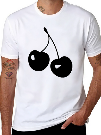 Black Cherry Graphic Tee | Casual Unisex Style