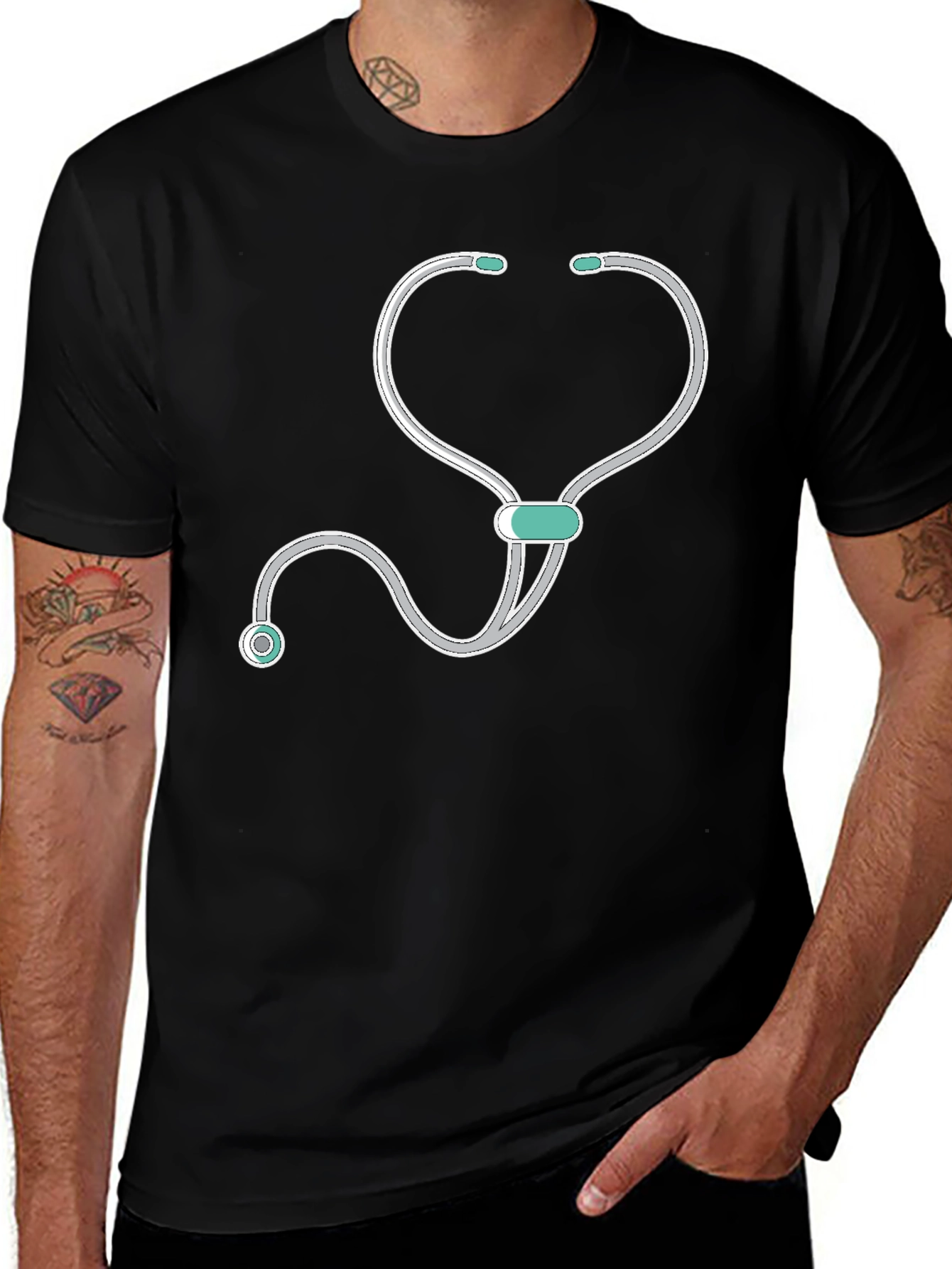 Stethoscope Graphic Tee - Medical Professional Gift