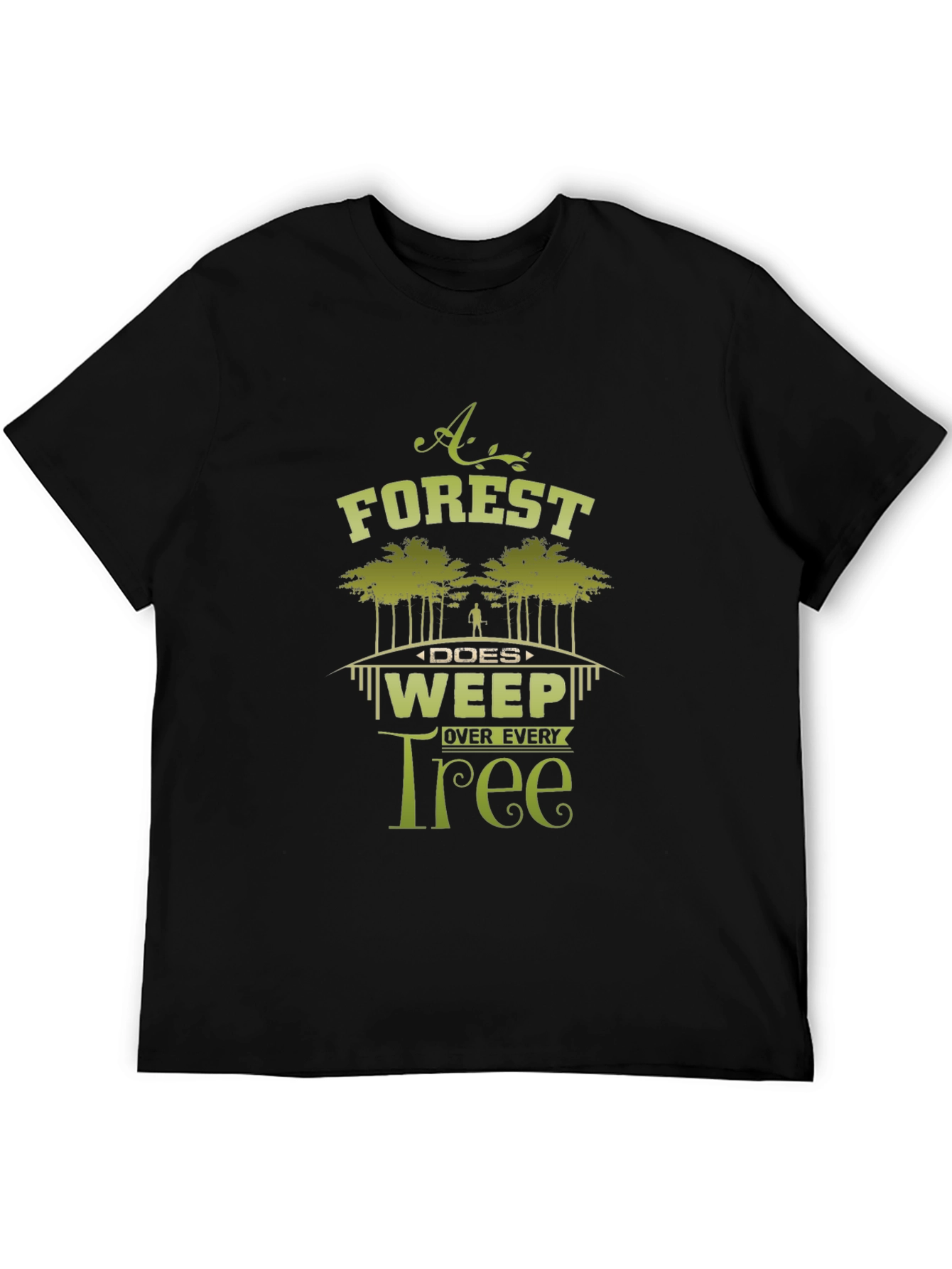 Forest Weep Tree Graphic T-Shirt