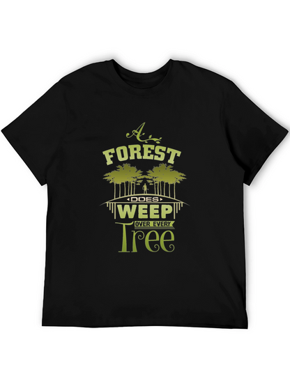 Forest Weep Tree Graphic T-Shirt