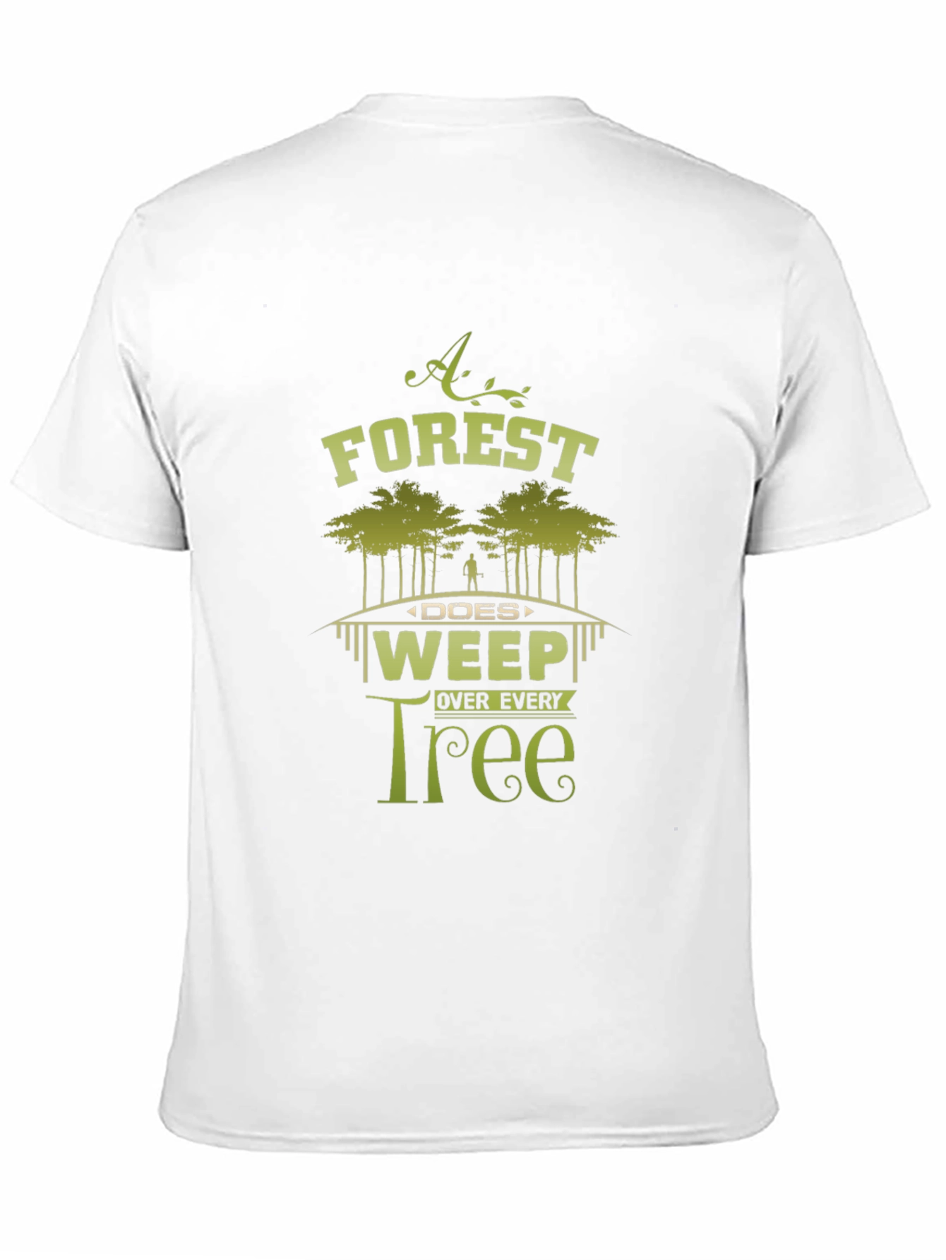 Forest Weep Tree Graphic T-Shirt