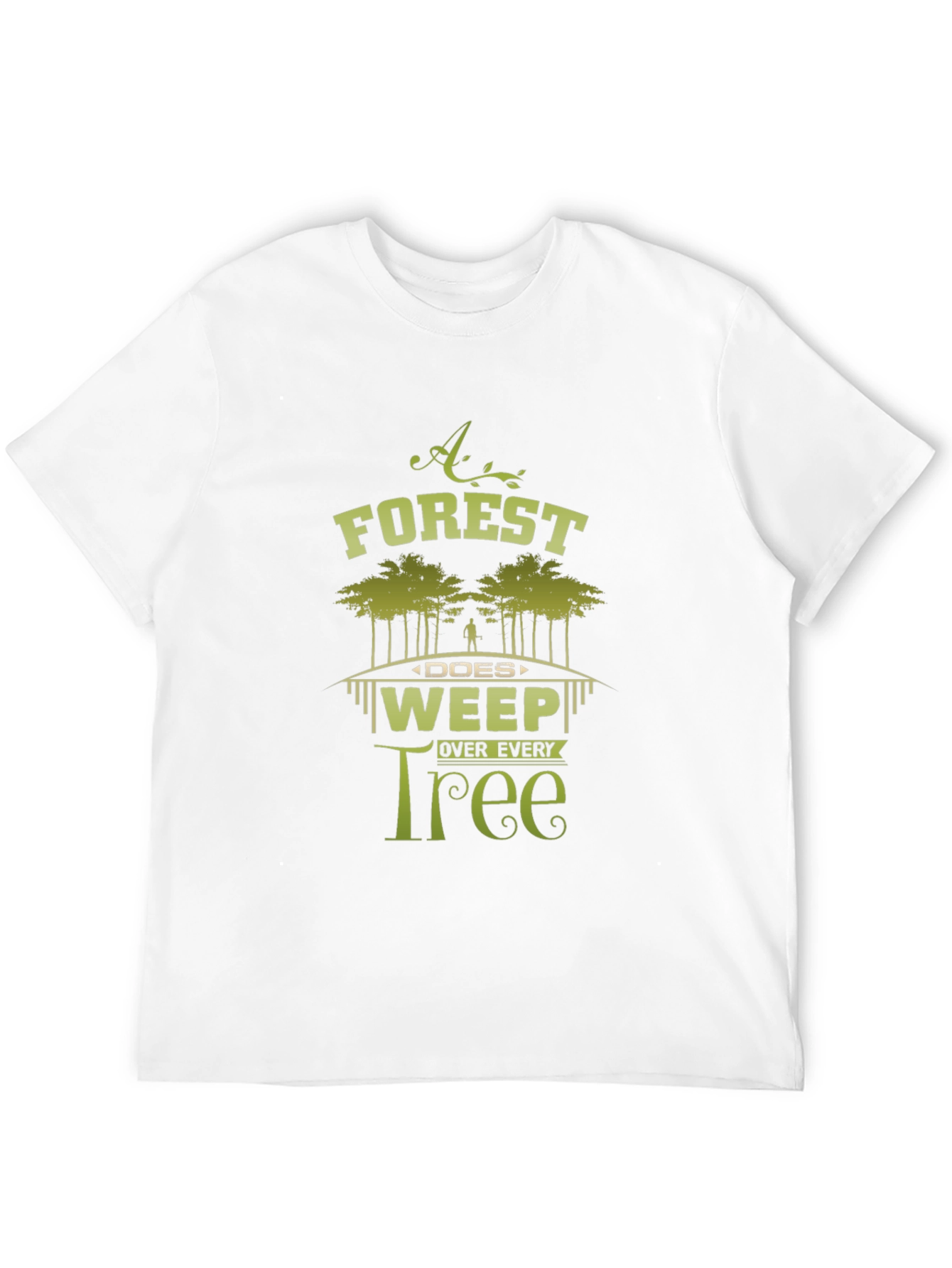 Forest Weep Tree Graphic T-Shirt