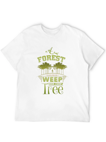 Forest Weep Tree Graphic T-Shirt