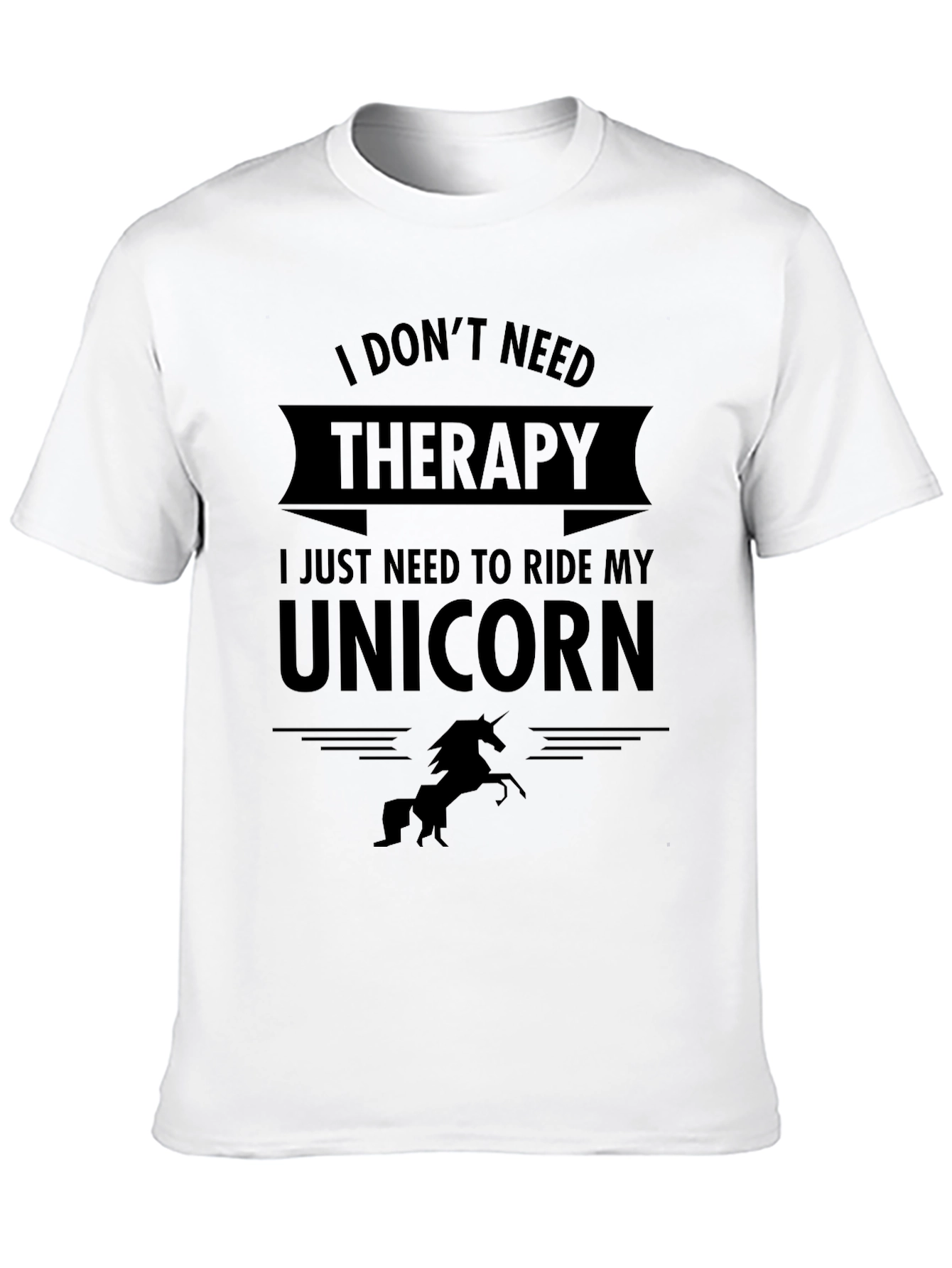 Funny Unicorn Therapy T-Shirt