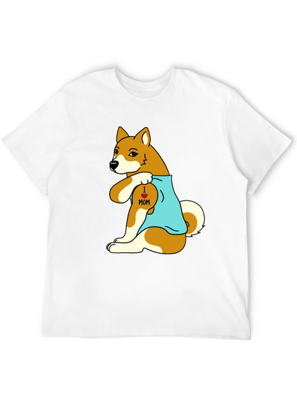 I Love Mom Dog Graphic T-Shirt