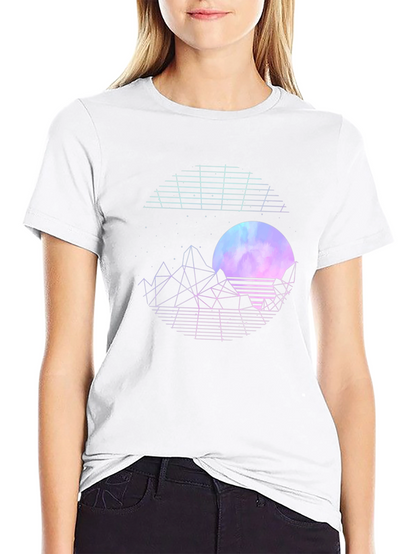 Retro Synthwave Graphic T-Shirt - Black