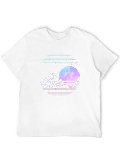 Retro Synthwave Graphic T-Shirt - Black