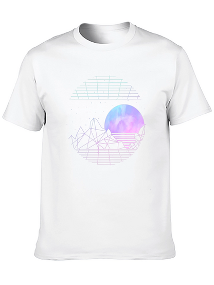 Retro Synthwave Graphic T-Shirt - Black