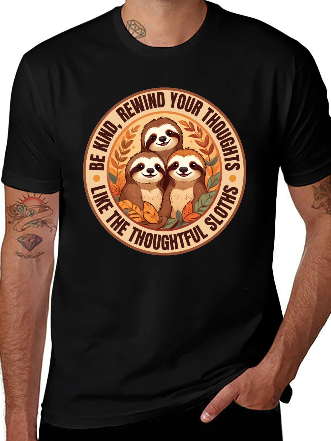 Be Kind Sloth Graphic Tee