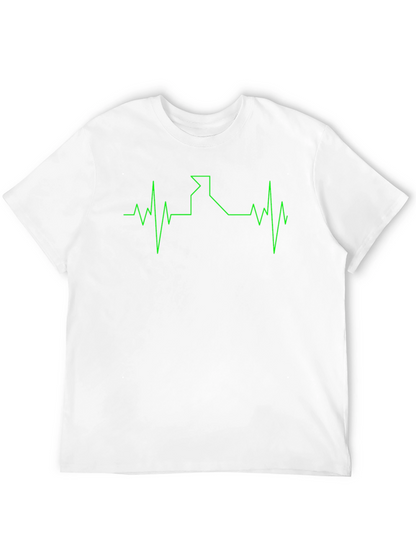 Idaho Heartbeat T-Shirt - Black Cotton Tee